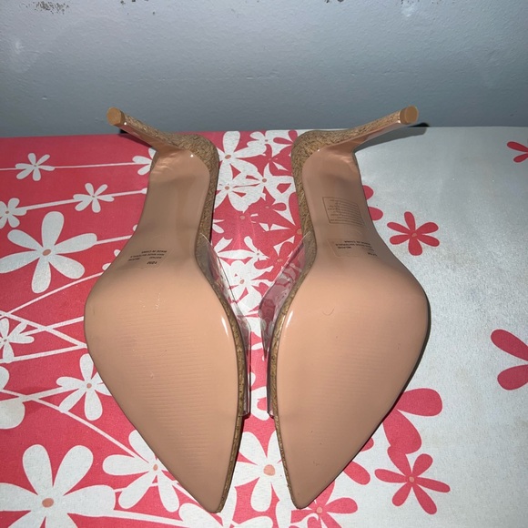 Clear Plastic Cork Heels - Picture 3 of 4